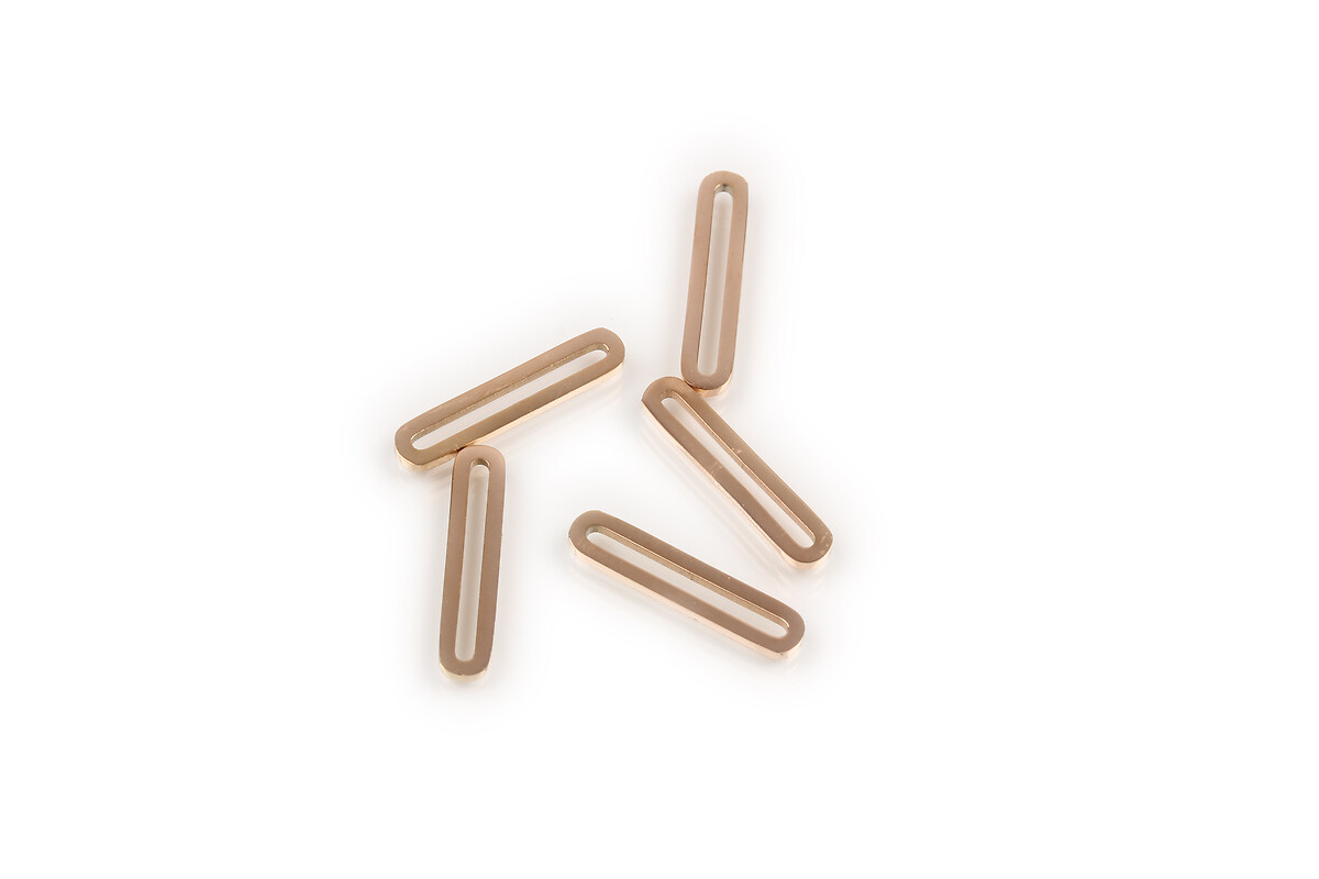 Link otel inoxidabil 304 rose gold dreptunghi 3x13mm