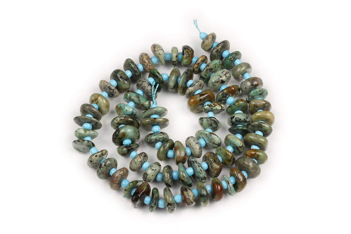 Sirag turcoaz african nuggets 8-11x9-14x1,5-5mm