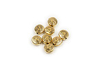 Distantier auriu antichizat banut cu inima 6x6x3mm