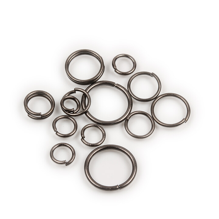 Zale gun metal mix 4-10mm (grosime 0,7-1mm) 5 grame