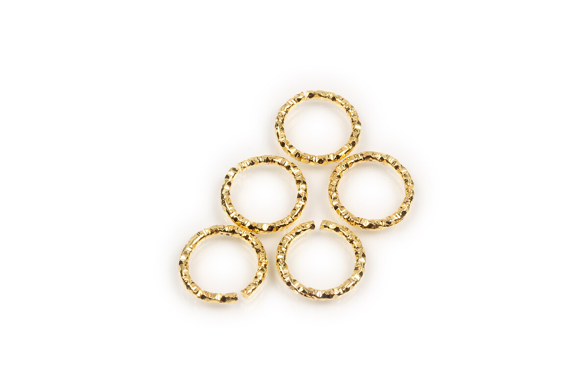 Zale aurii gravate 10mm (grosime 1mm) (10 buc.)