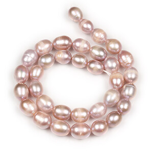 Sirag perle de cultura roz aprox. 9-11x8,5-9mm