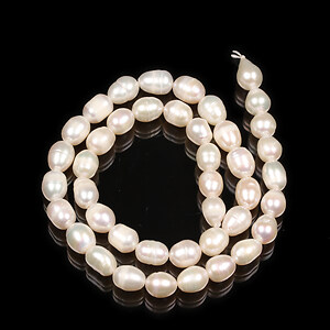 Sirag perle de cultura crem aprox. 7,5-11x6,5-7,5mm