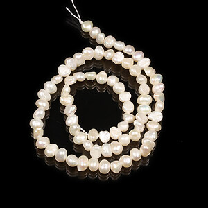 Sirag perle de cultura crem aprox. 4-5,5x5-6,5mm