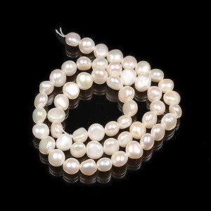 Sirag perle de cultura crem aprox. 5-7,5x6-8,5mm