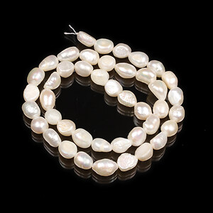 Sirag perle de cultura crem aprox. 7,5-9,5x6-7,5mm