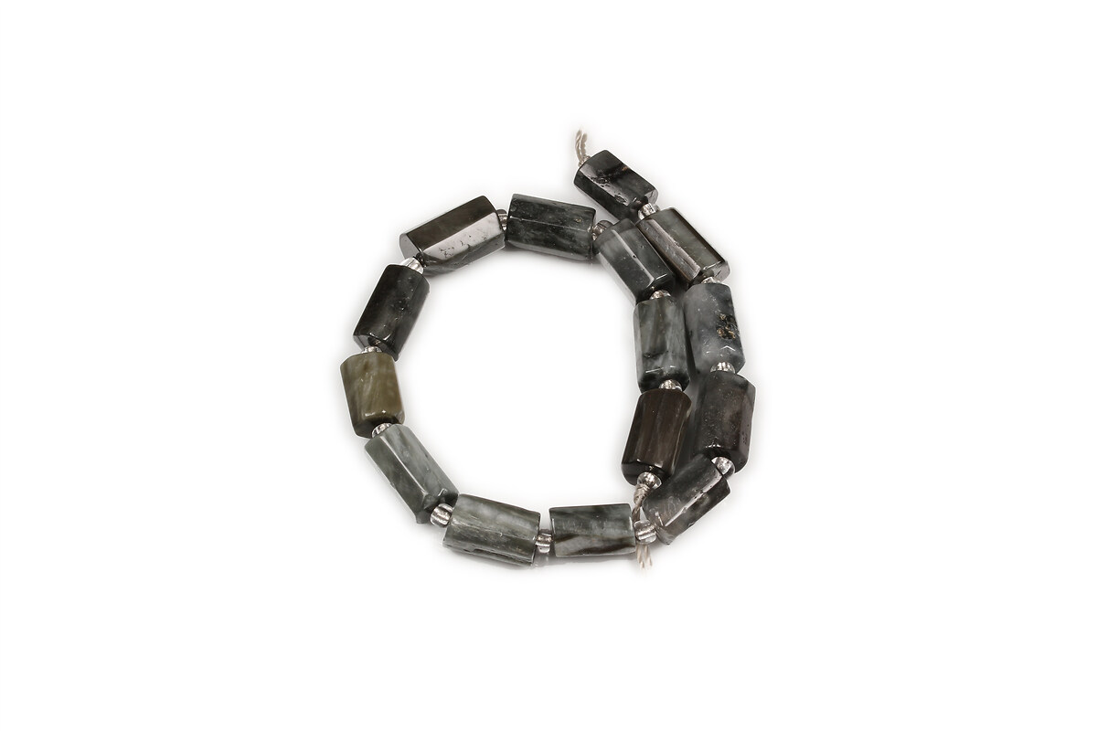 Mărgele scurt ochi de soim coloana fatetat 8-11x6-8 mm (sirag)