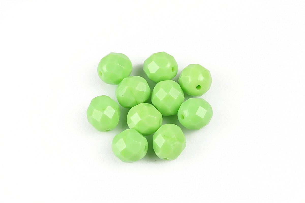 Margele fire polish 8mm - Opaque Olivine