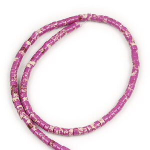 Margele regalite de sinteza rondele 2x3mm (sirag) - roz
