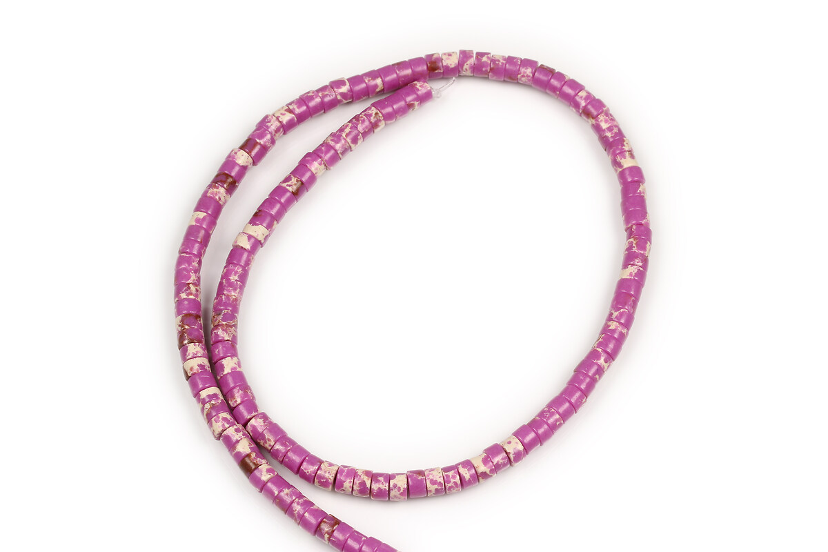 Margele regalite de sinteza rondele 2x3mm (sirag) - roz