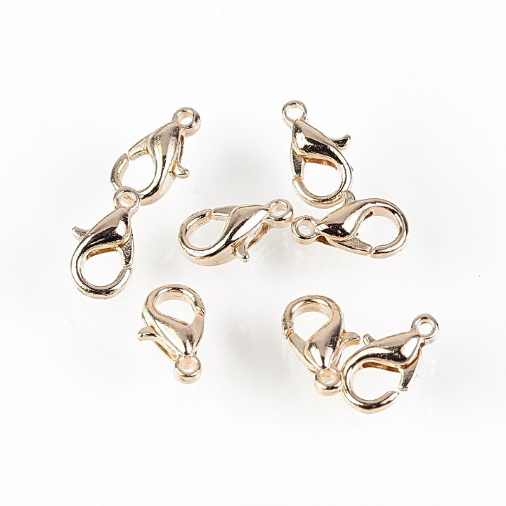 Inchizatoare lobster auriu rose gold 10x6mm