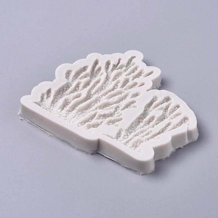 Matrita din silicon alimentar coral pentru fondant sau rasina 77x86x7mm