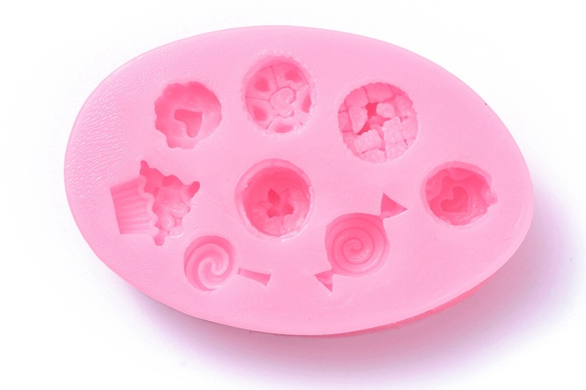 Matrita din silicon alimentar dulciuri pentru fondant sau rasina 83x55x16mm