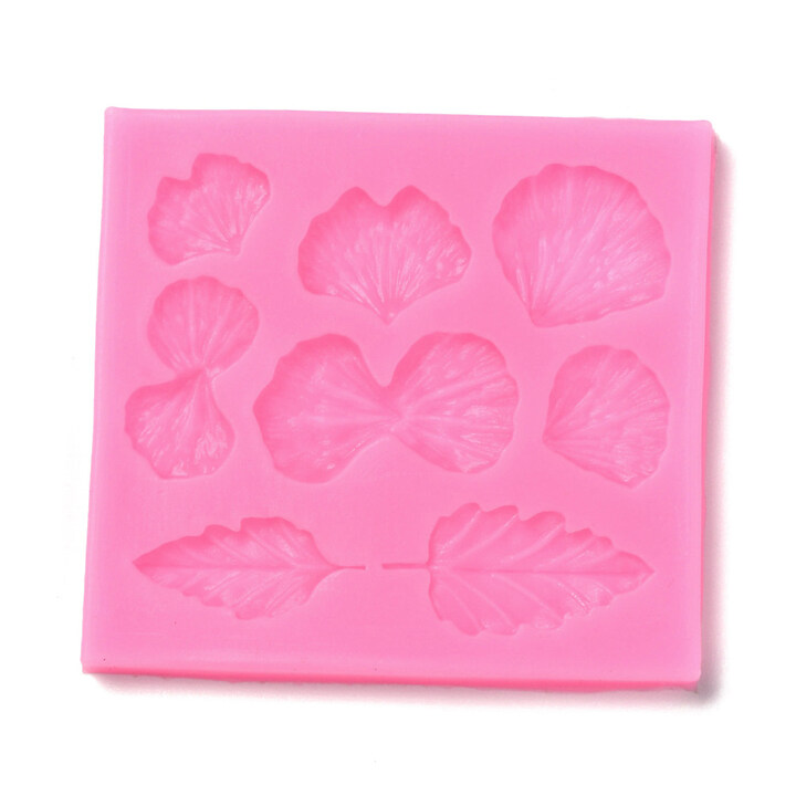 Matrita din silicon alimentar frunze pentru fondant sau rasina 68x64x5mm