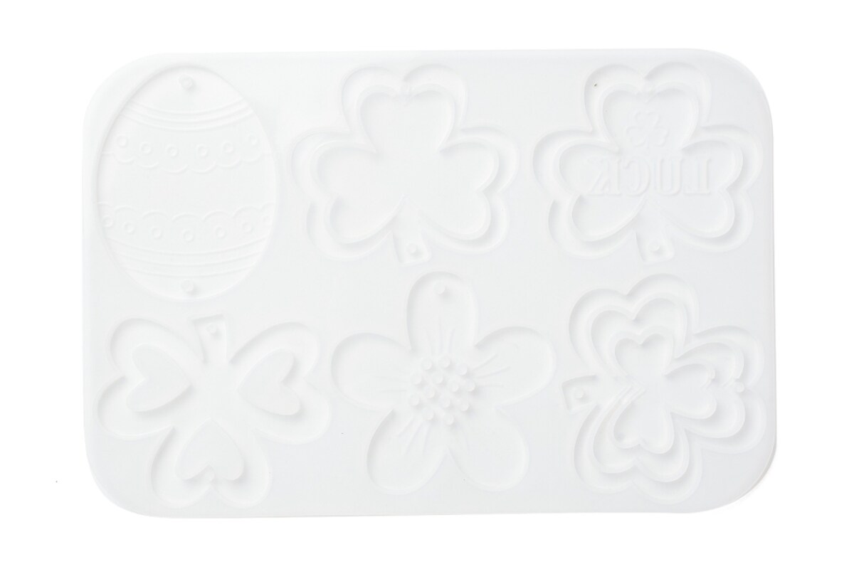 Matrita din silicon pentru pandantive din rasina 246x166x5,5mm