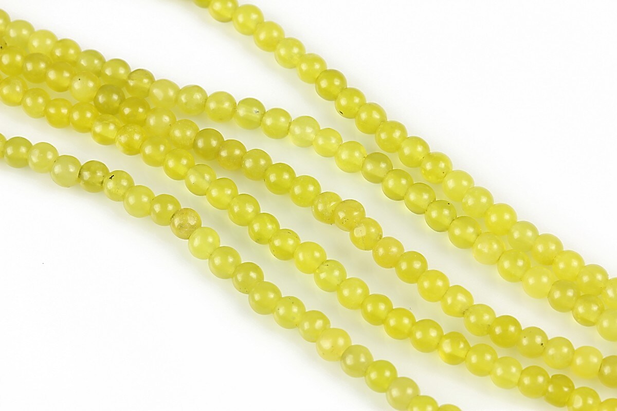 Lemon jad sfere 4mm (10 buc.)