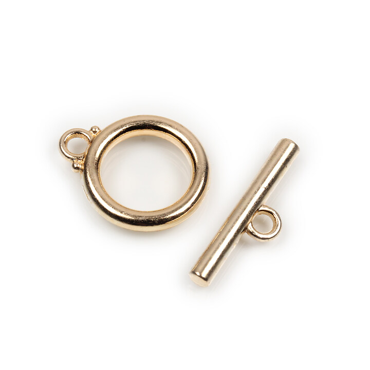 Inchizatoare toggle aurie 19x15mm