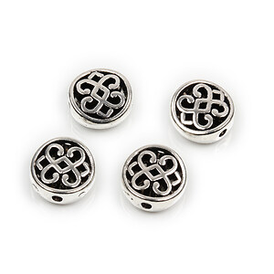 Distantier argintiu antichizat 10mm