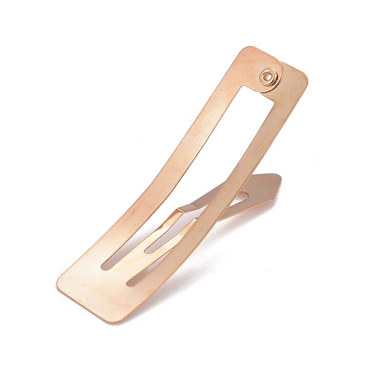 Baza clama de par snap hair clip auriu deschis 48x14x1,5mm