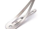 Baza clama de par snap hair clip argintiu inchis 39x11x1mm