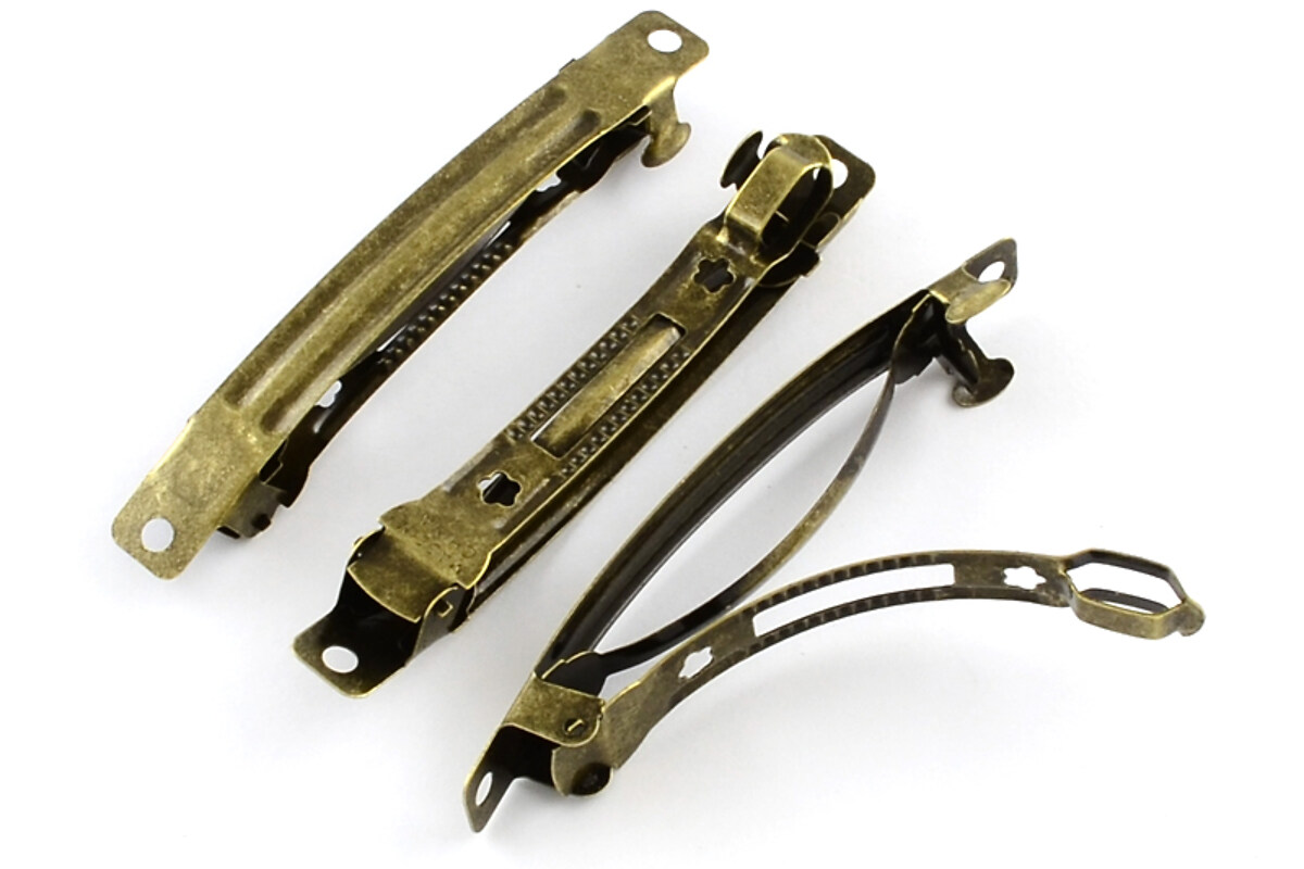 Baza clama de par frantuzeasca bronz 78x14mm
