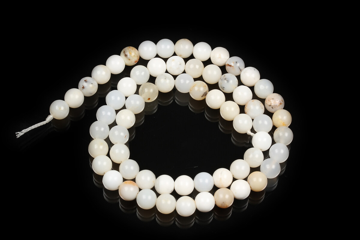 Sirag White African Opal sfere 6mm