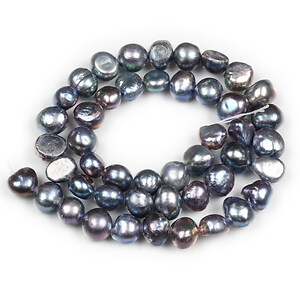 Sirag perle de cultura prussian blue aprox. 7-9x5-6mm