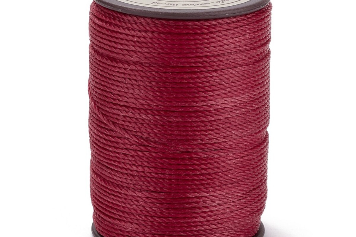 Rola ata cerata rotunda rasucita micro macrame 0,8mm, rola aprox. 50m - grena