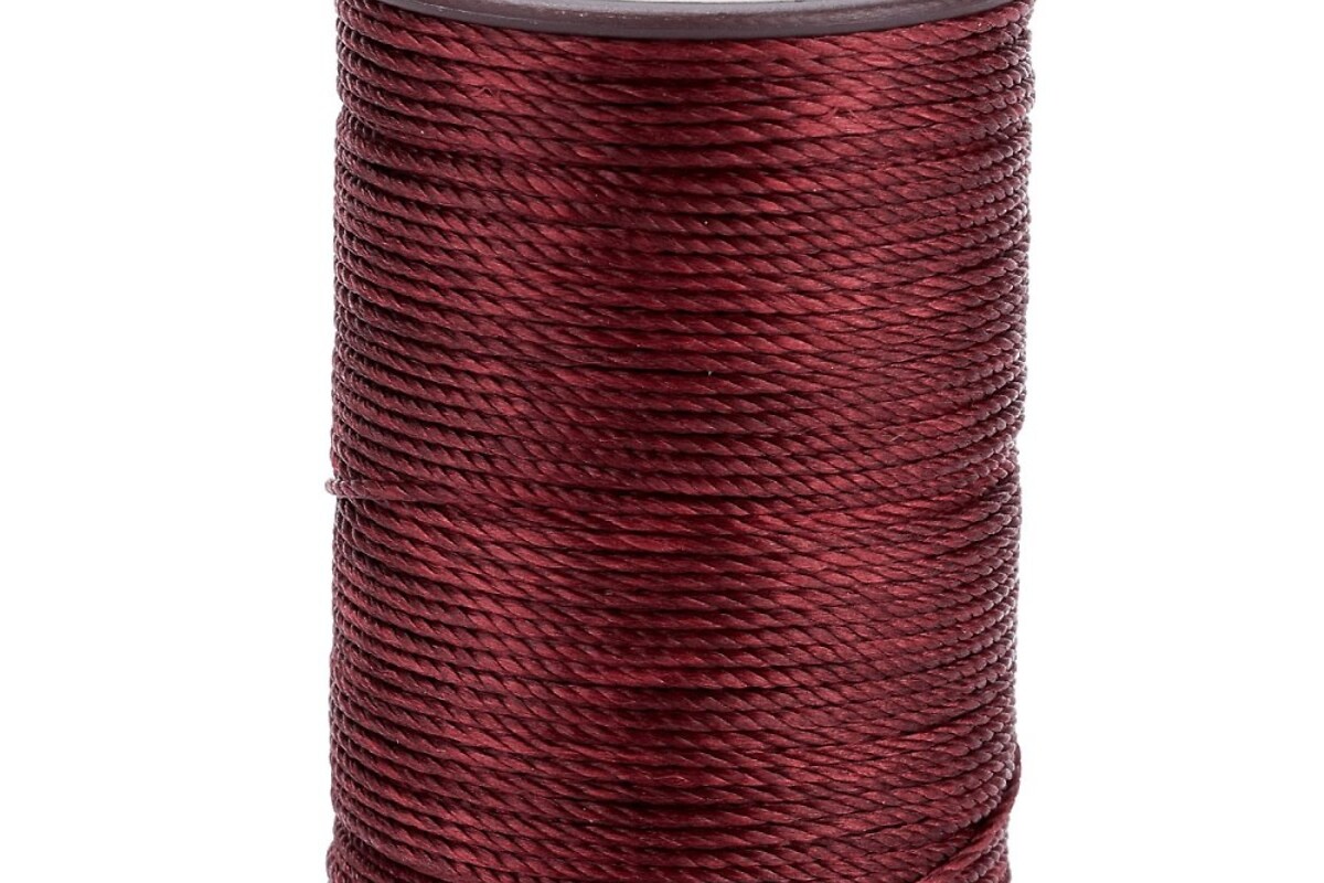 Rola ata cerata rotunda rasucita micro macrame 0,8mm, rola aprox. 50m - maro