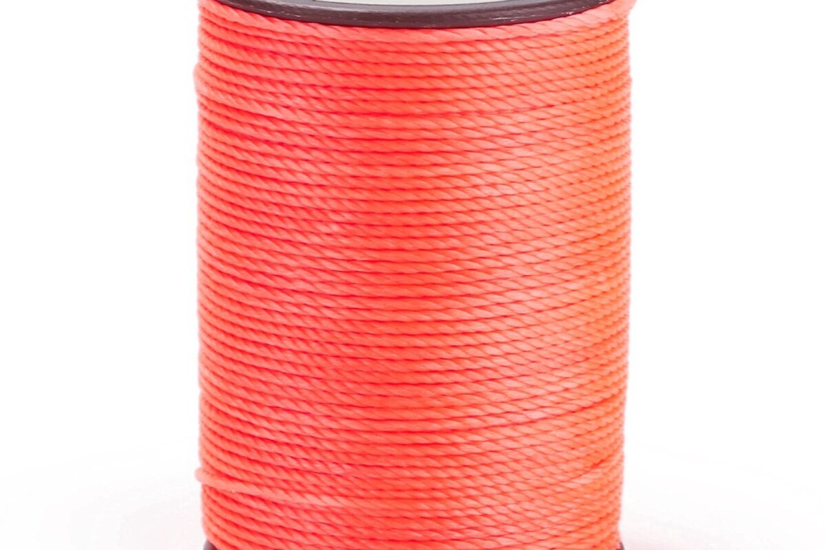 Rola ata cerata rotunda rasucita micro macrame 0,8mm, rola aprox. 50m - roz flamingo
