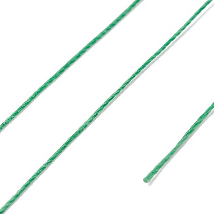 Rola ata cerata rotunda micro macrame, 0,3-0,4mm, rola 160m - verde