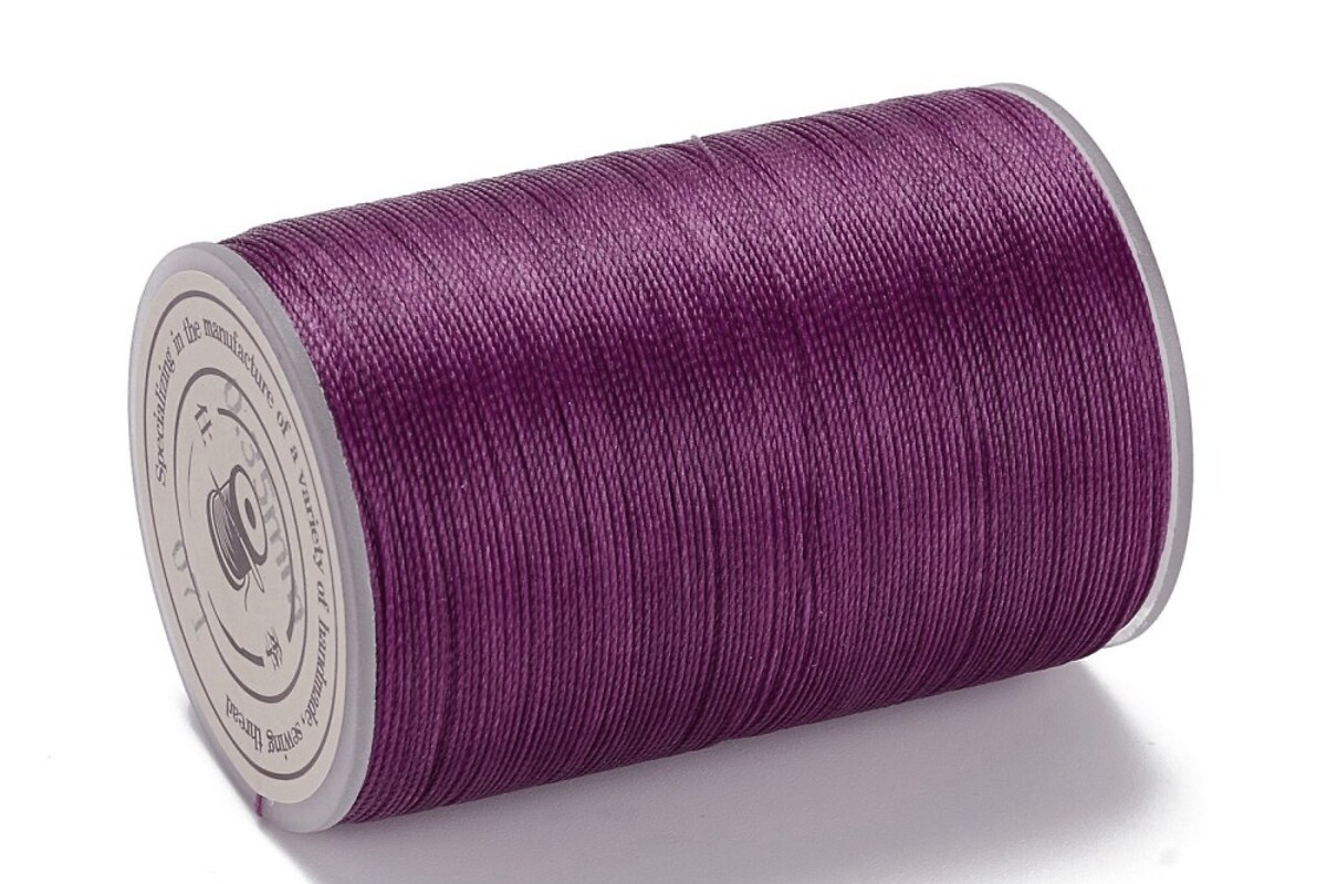 Rola ata cerata rotunda micro macrame, 0,3-0,4mm, rola 160m - violet