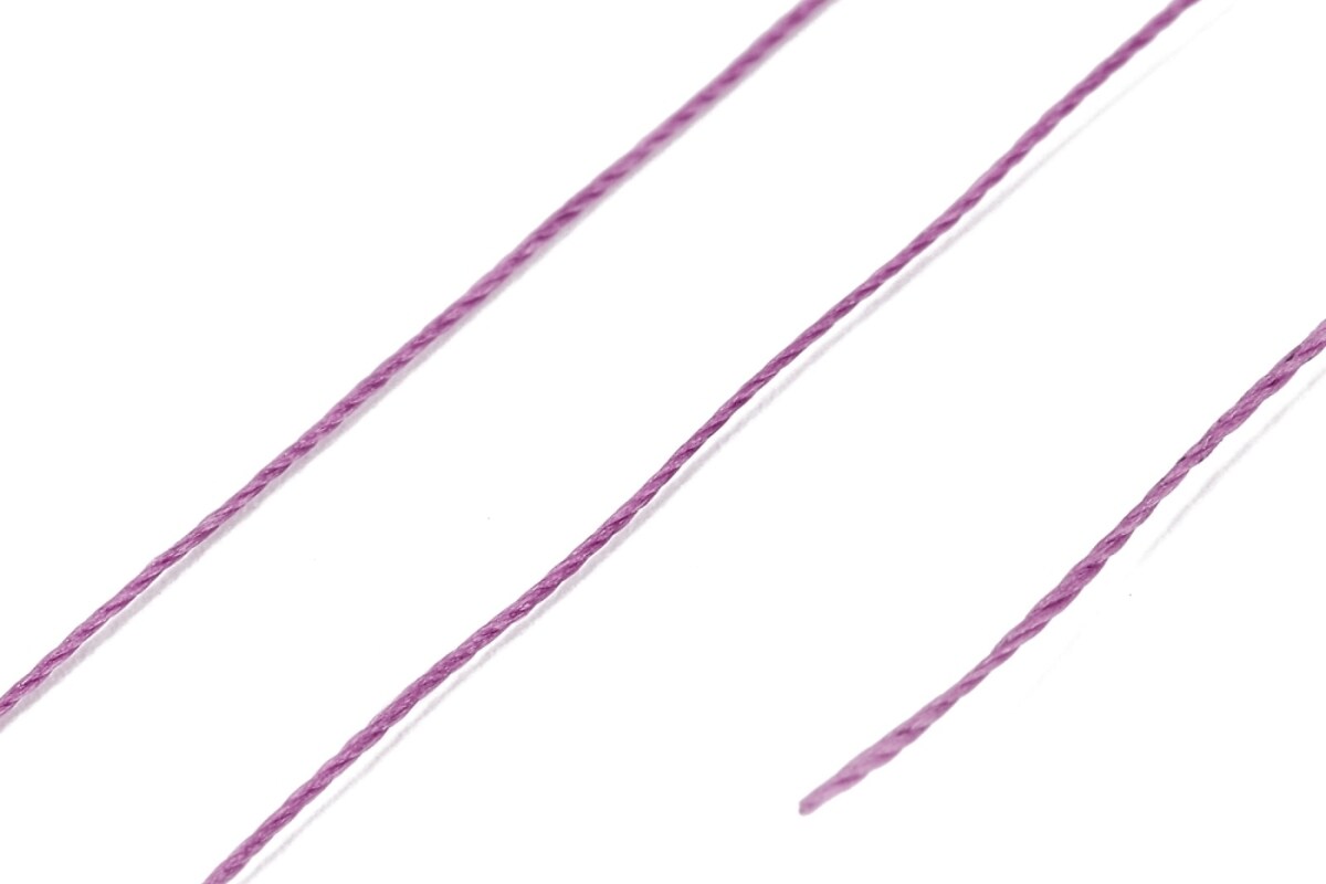 Rola ata cerata rotunda micro macrame, 0,3-0,4mm, rola 160m - violet
