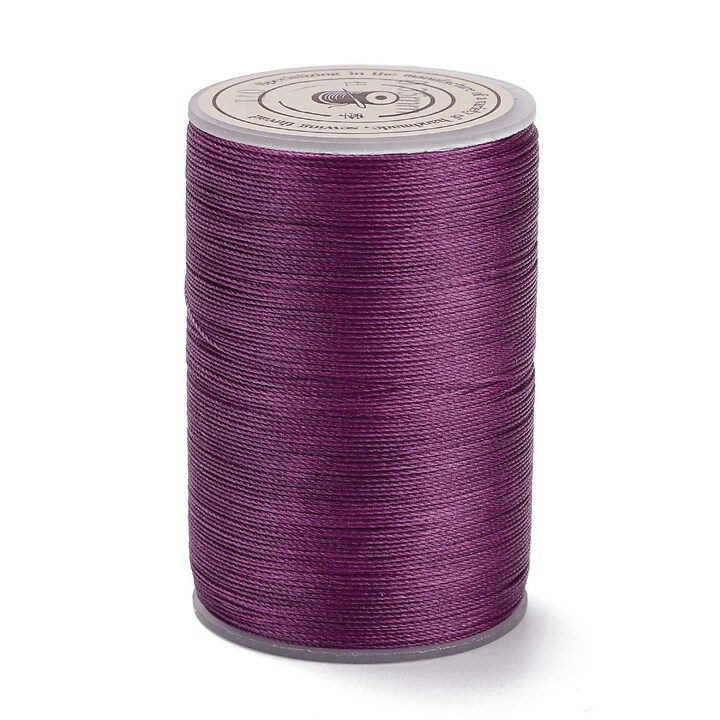 Rola ata cerata rotunda micro macrame, 0,3-0,4mm, rola 160m - violet