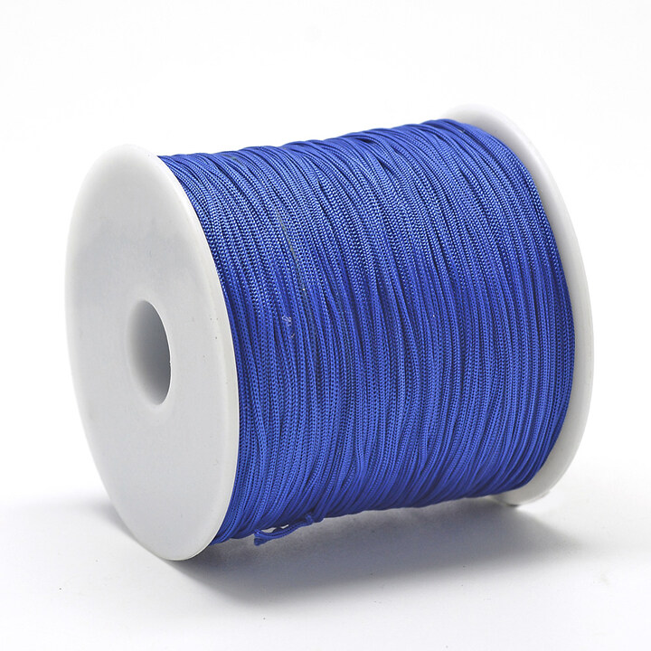 Snur poliester grosime 0,8mm, rola de 120m - albastru cobalt