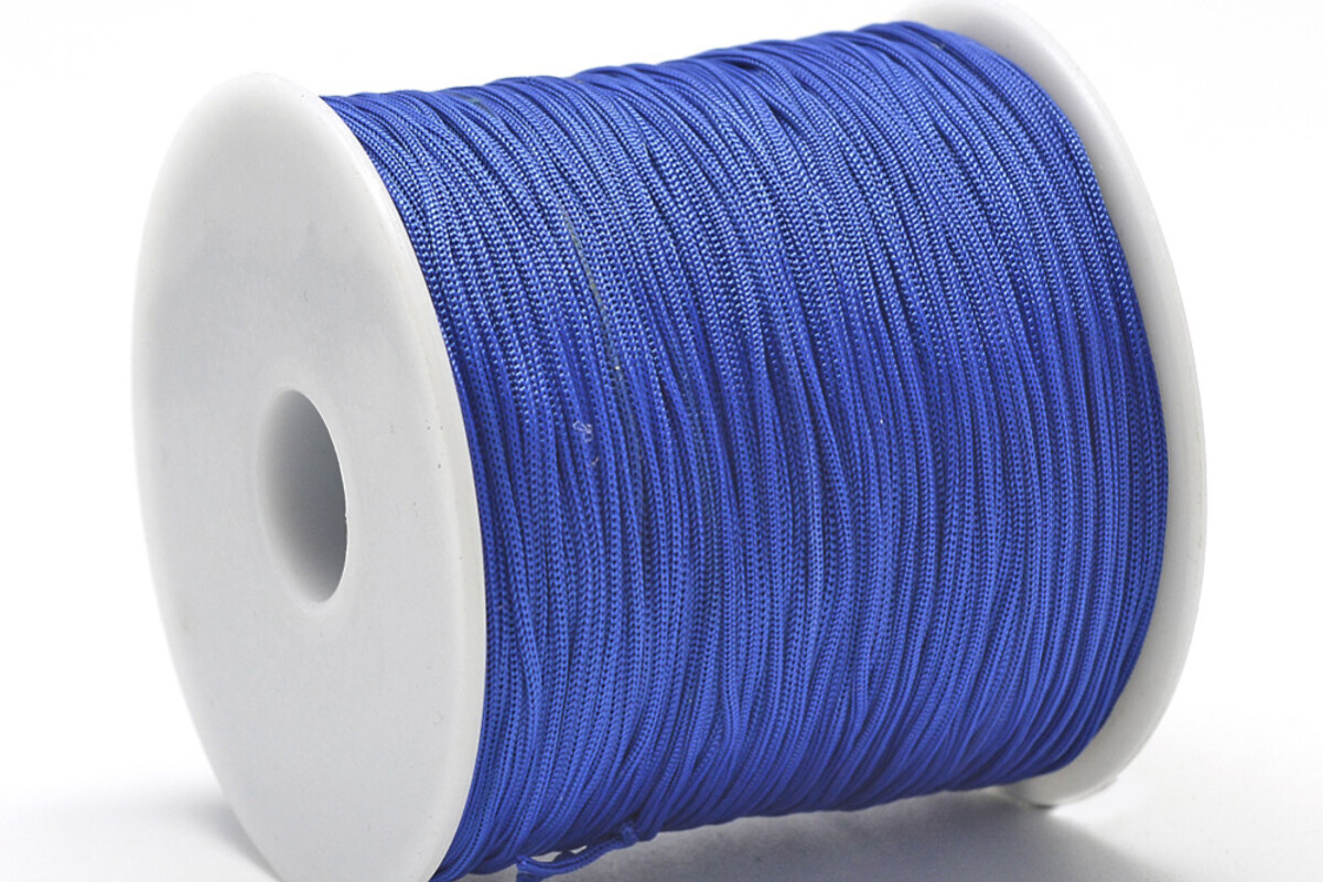 Snur poliester grosime 0,8mm, rola de 120m - albastru cobalt