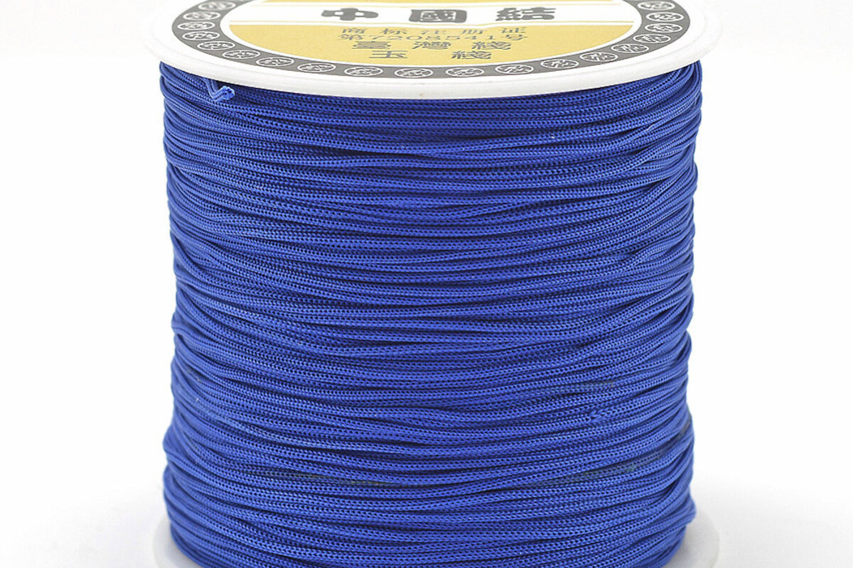 Snur poliester grosime 0,8mm, rola de 120m - albastru cobalt