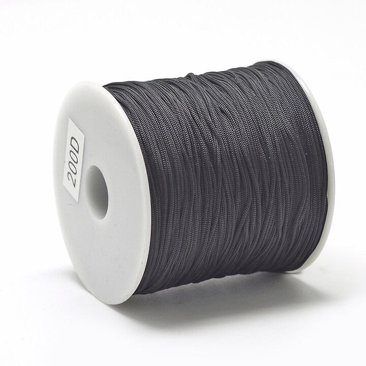 Snur poliester grosime 0,8mm, rola de 120m - negru