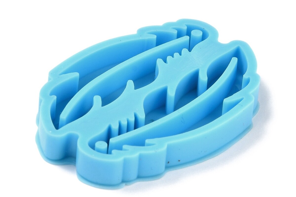 Matrita din silicon pentru pandantive din rasina pana 53x35x6mm