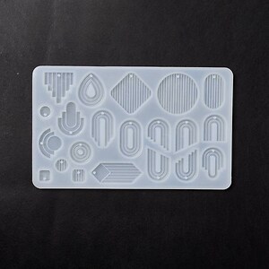 Matrita din silicon pentru cercei din rasina 102x165x4mm