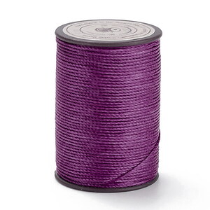 Rola ata cerata rotunda rasucita micro macrame 0,8mm, rola aprox. 50m - violet