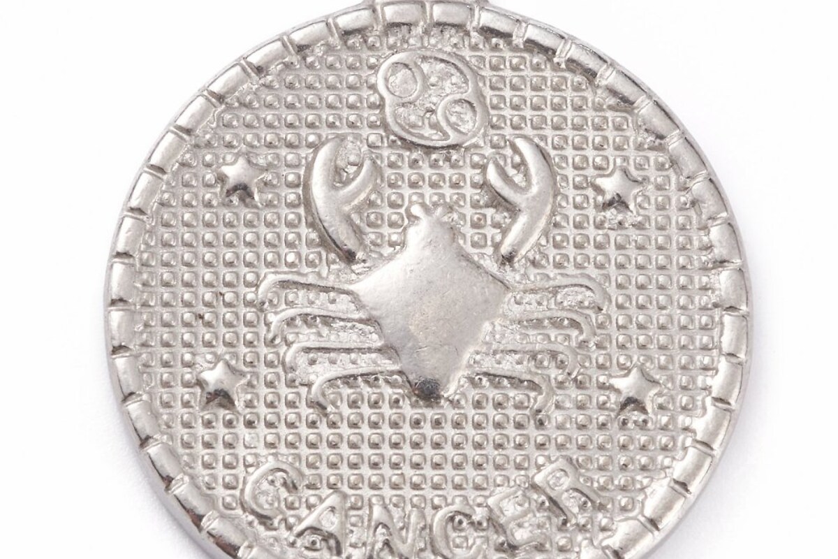 Pandantiv zodiac otel inoxidabil 304, 29x26mm - rac