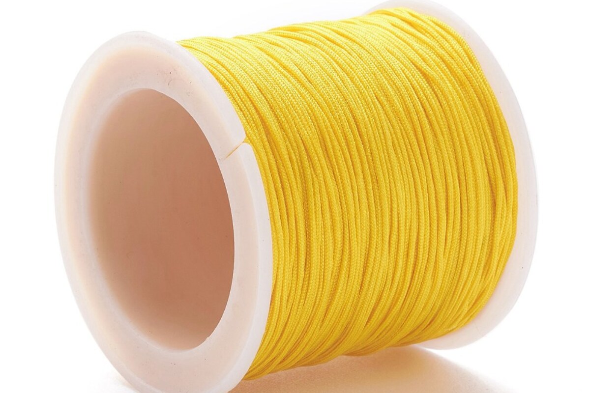 Snur nylon grosime 1mm, rola 90m - galben