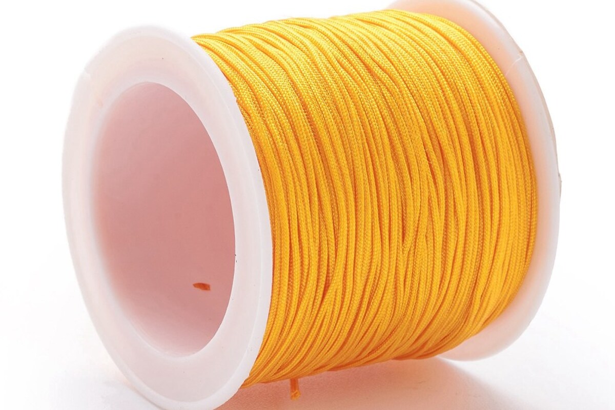 Snur nylon grosime 1mm, rola 90m - galben inchis