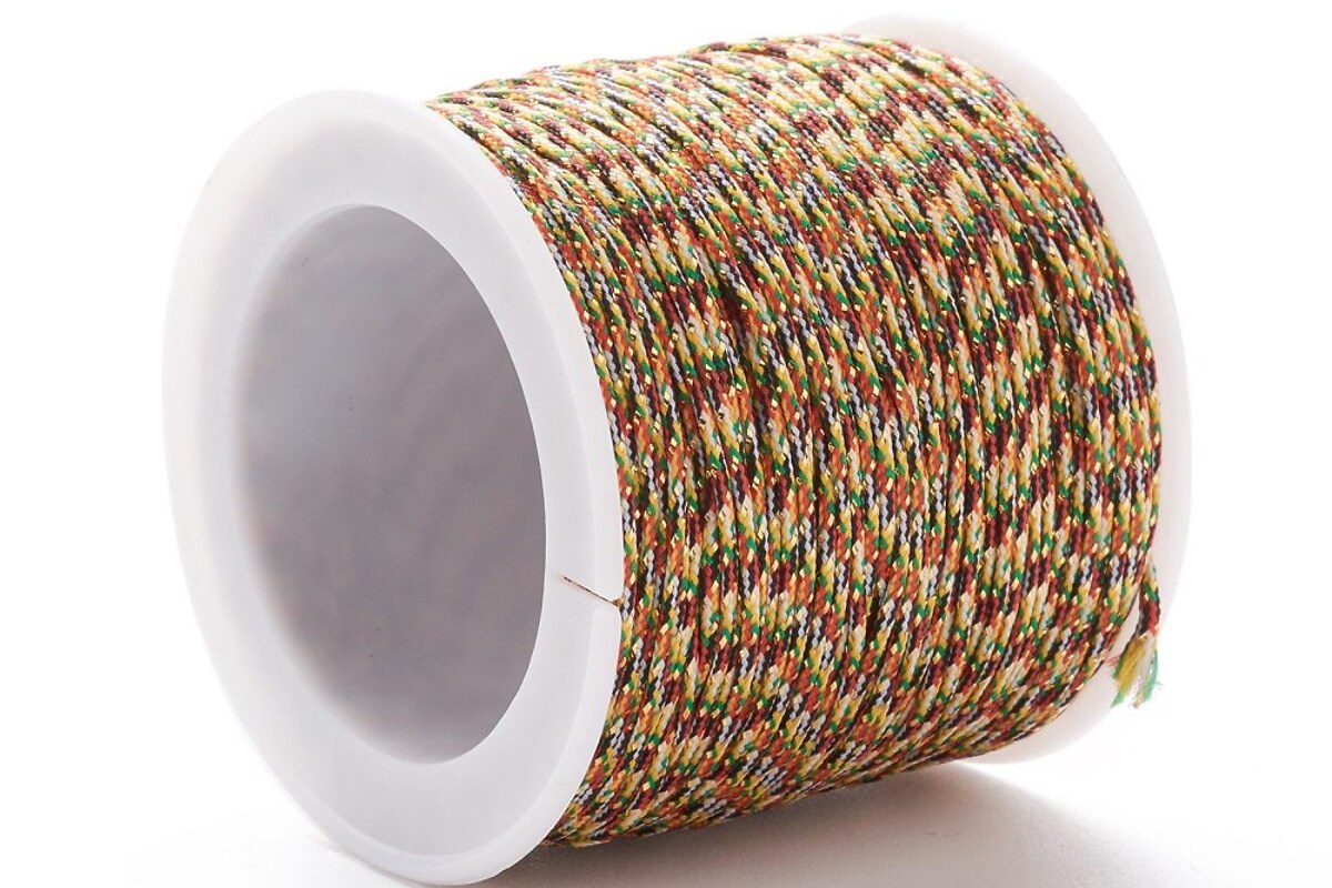 Snur nylon grosime 1mm, rola 90m - auriu multicolor