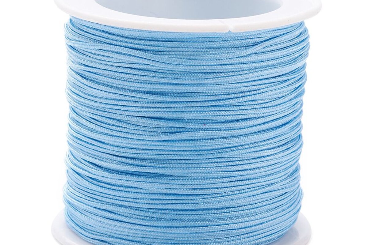 Snur nylon grosime 1mm, rola 90m - albastru deschis