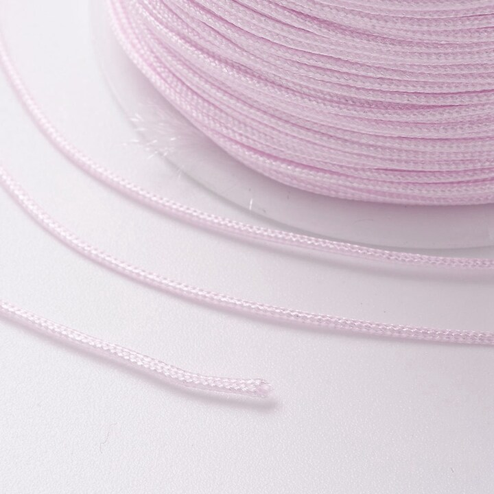 Snur nylon grosime 1mm, rola 90m - roz deschis