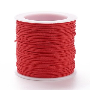 Snur nylon grosime 1mm, rola 90m - rosu