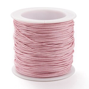 Snur nylon grosime 1mm, rola 90m - roz perlat