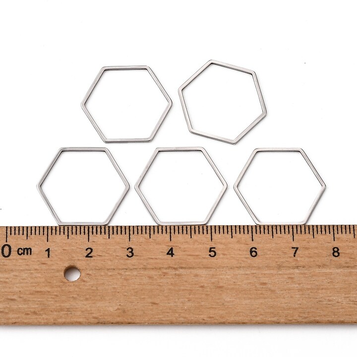 Link de legatura otel inoxidabil 304 hexagon 20x22,5x0,8mm